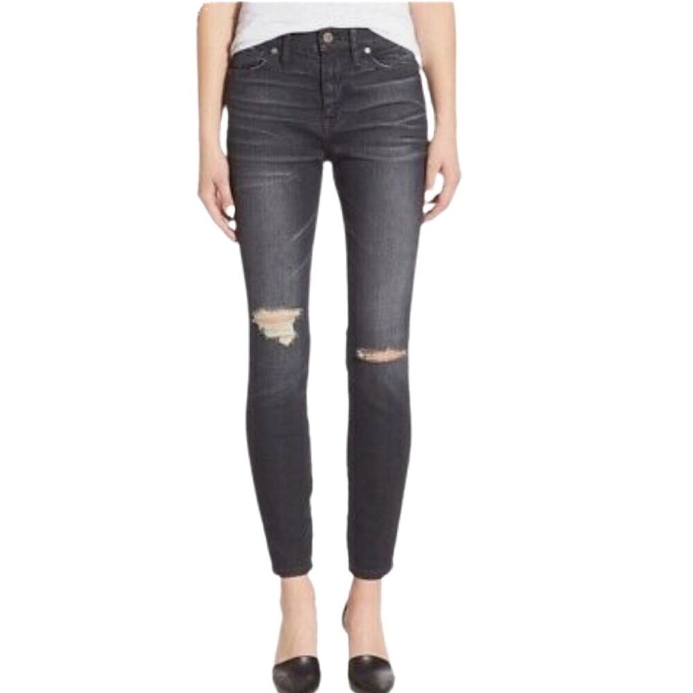 Madewell High Riser Skinny Jeans Gray Size 26